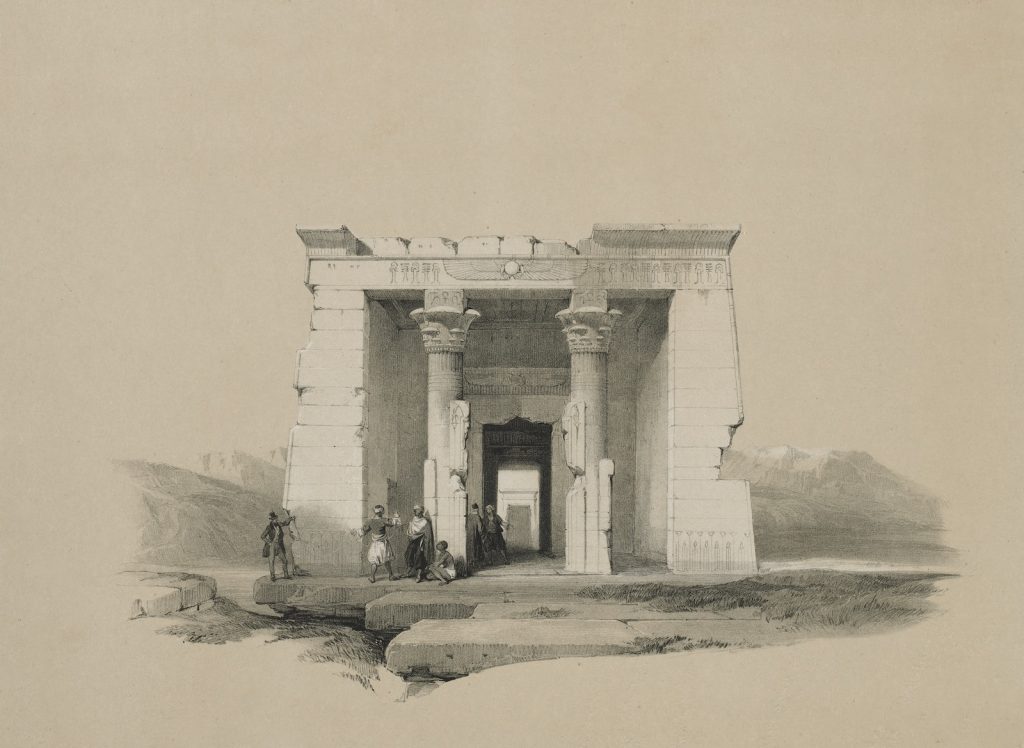 a black and white drawing of a doorway to a building