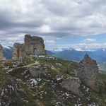 stone ruins under cloudy sky